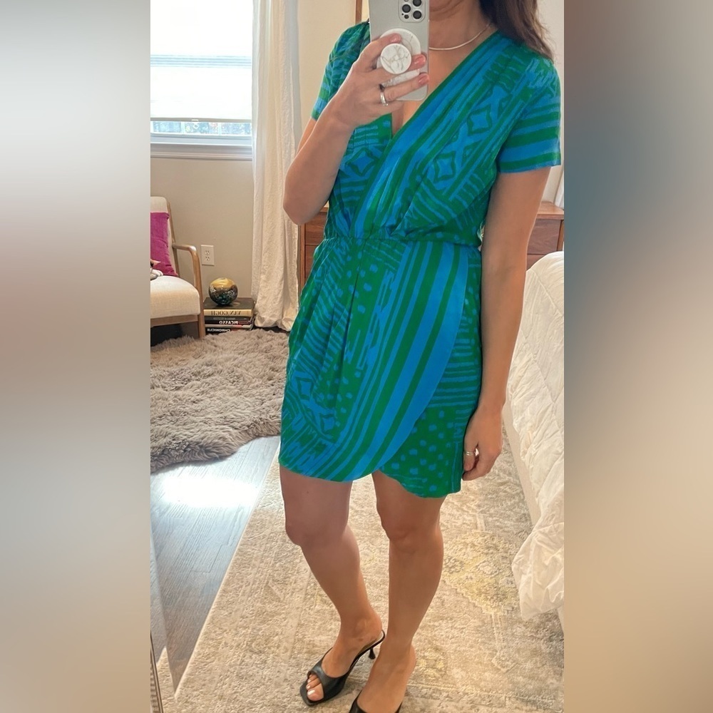 Amanda Uprichard Silk Scarf Print Dress